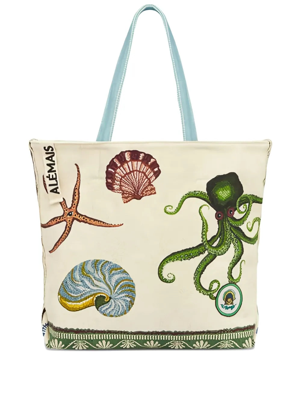 ALEMAISgraphic-print tote bag