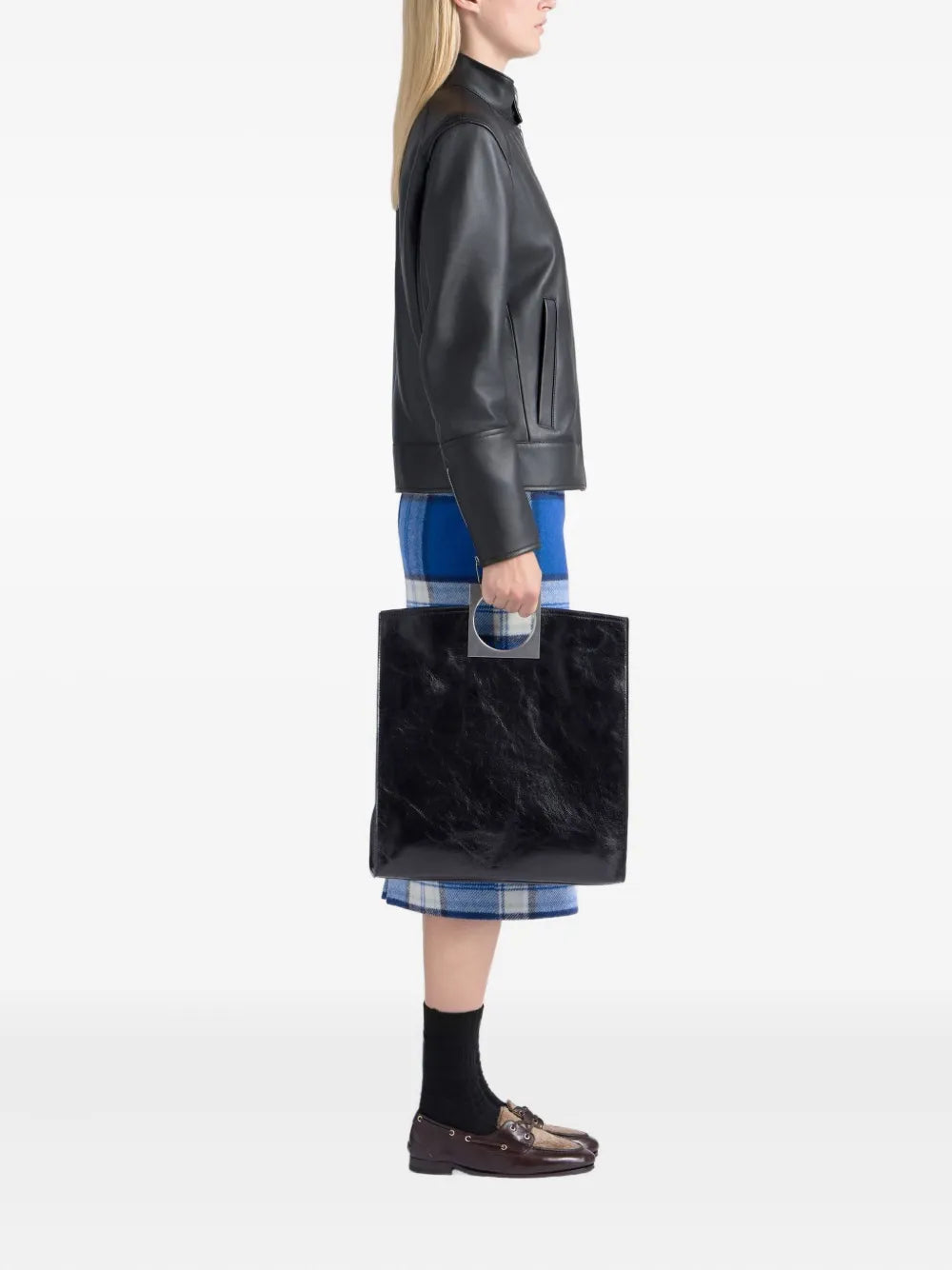 BallyAnni foldable leather tote bag