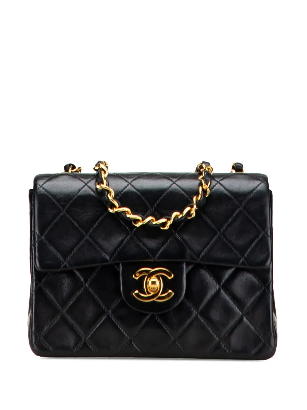 Pre-OwnedCHANEL Pre-Owned1996-1997 Mini Square Classic Lambskin Single Flap crossbody bag