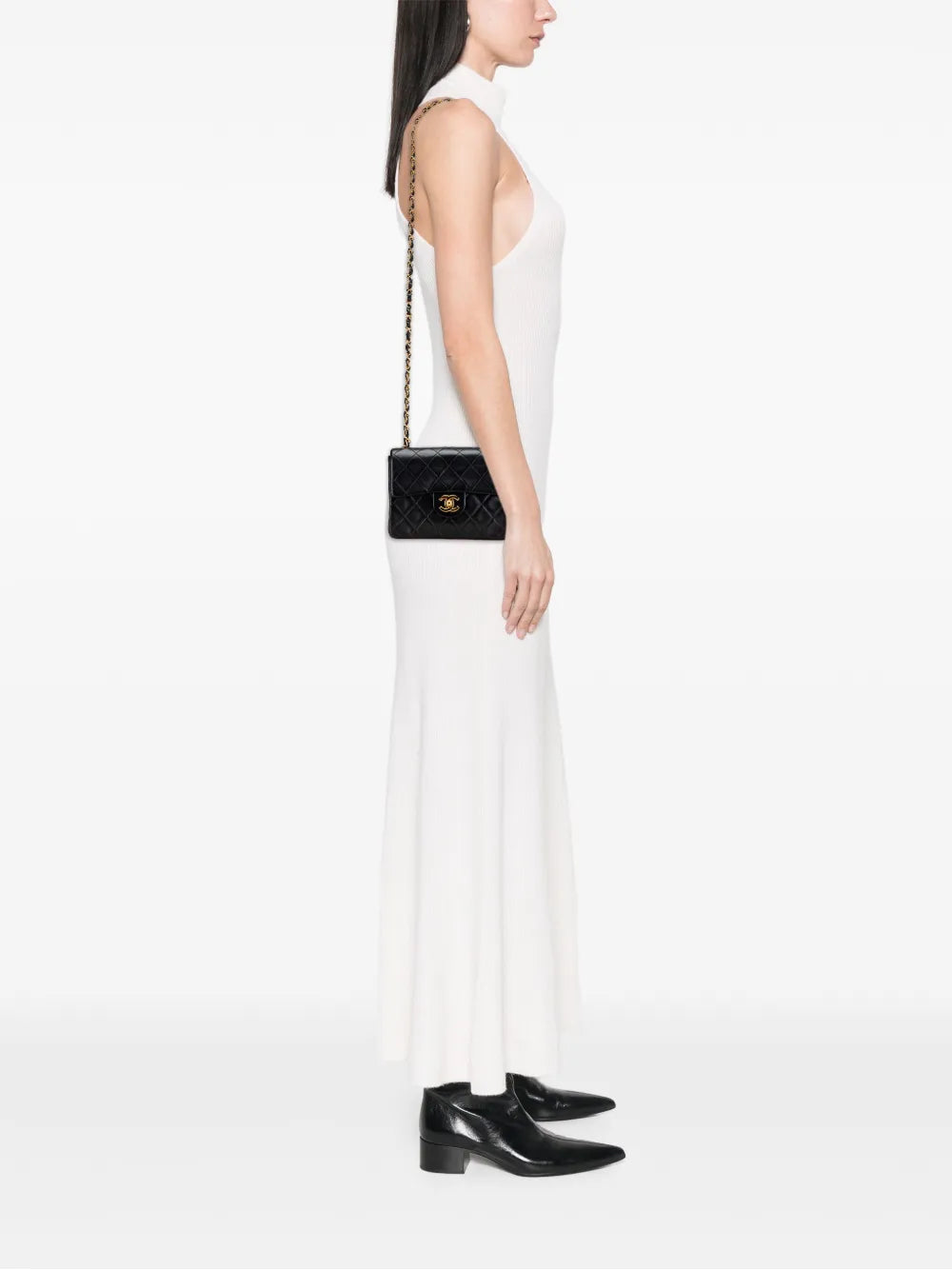 Pre-OwnedCHANEL Pre-Owned1996-1997 Mini Square Classic Lambskin Single Flap crossbody bag
