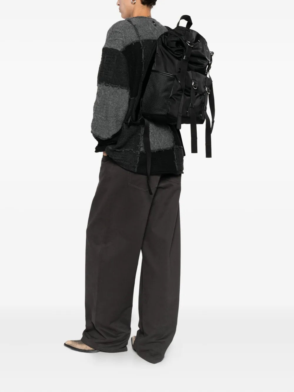 Maison Margielaring-embellished backpack