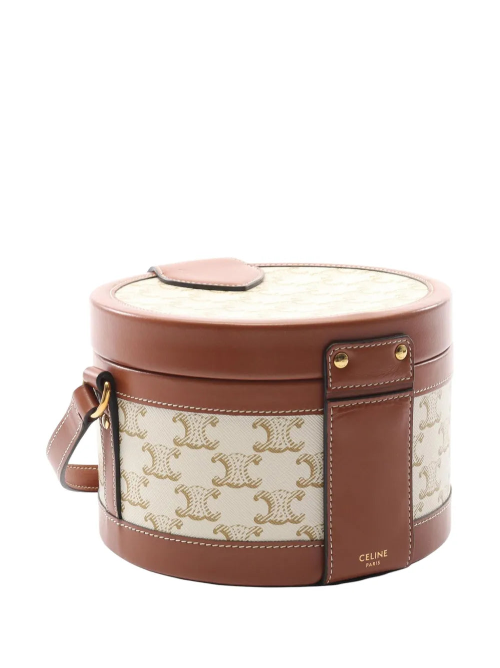Pre-OwnedCeline Pre-Owned2020 Medium Triomphe Coated Canvas Tambour crossbody bag