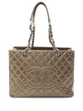 Pre-OwnedCHANEL Pre-Owned2011 Metallic Caviar Grand Shopping tote bag