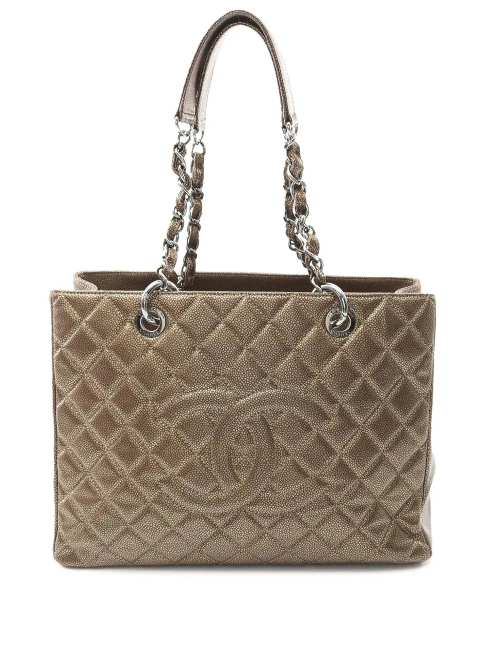 Pre-OwnedCHANEL Pre-Owned2011 Metallic Caviar Grand Shopping tote bag