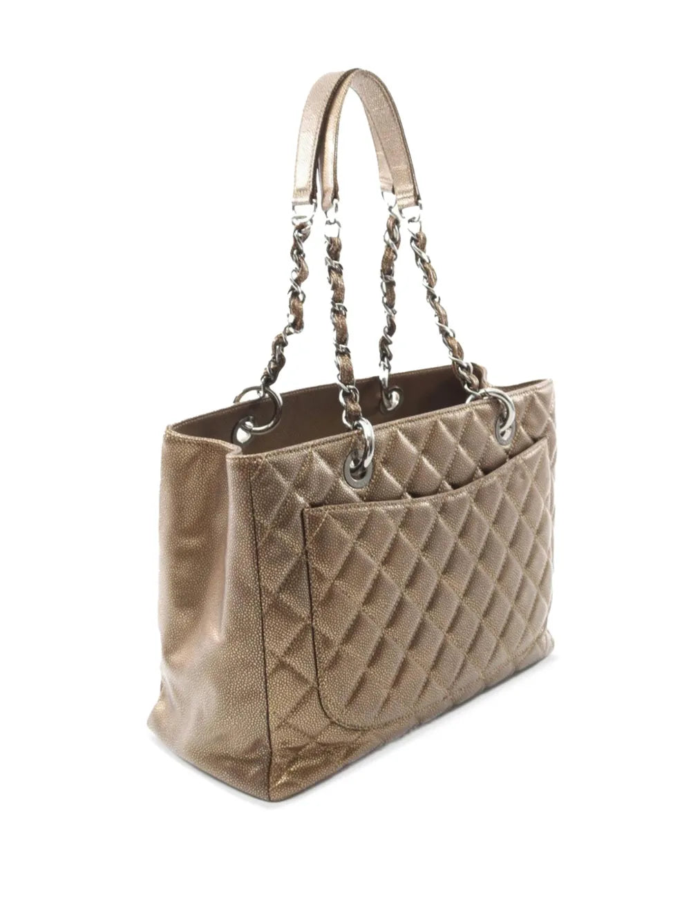 Pre-OwnedCHANEL Pre-Owned2011 Metallic Caviar Grand Shopping tote bag