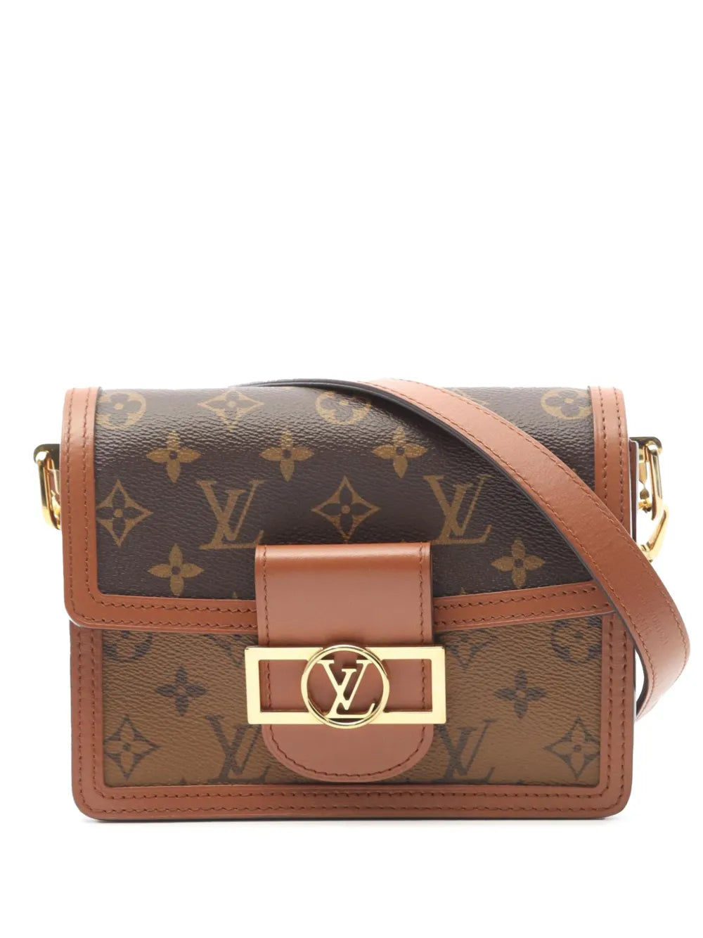 Pre-OwnedLouis Vuitton Pre-Owned2021-2025 Monogram Reverse Mini Dauphine satchel