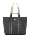 BOSSlogo-detail tote bag