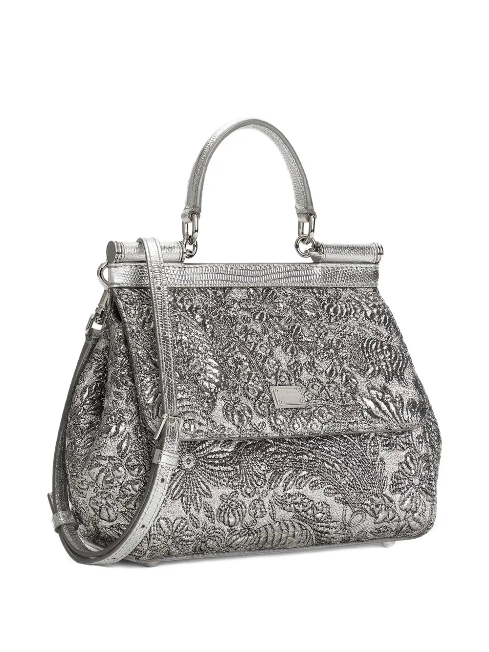 New SeasonDolce & Gabbanamedium Sicily brocade tote bag