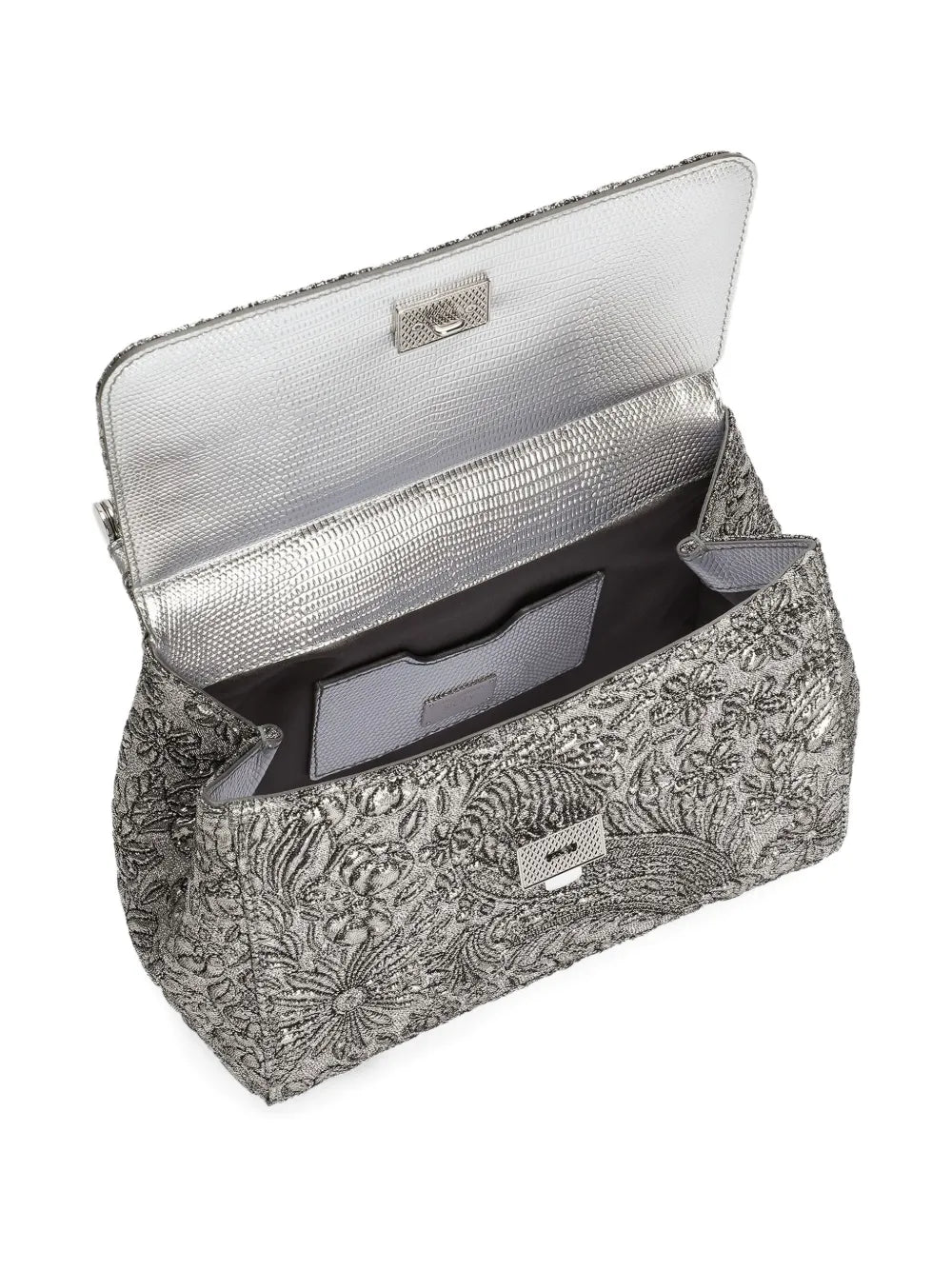 New SeasonDolce & Gabbanamedium Sicily brocade tote bag