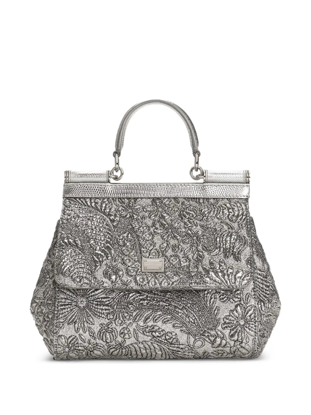 New SeasonDolce & Gabbanamedium Sicily brocade tote bag
