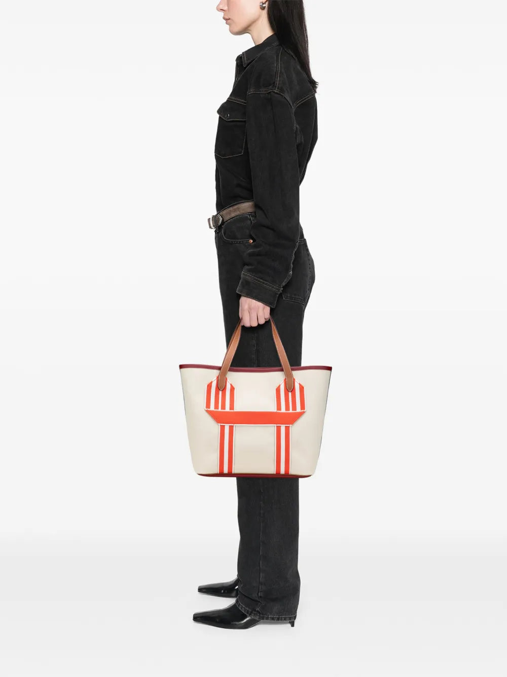Pre-OwnedHermre-Owned2022 Toile and Clemence Pursangle tote bag