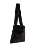 BB Couturefurry-texture beaver shoulder bag