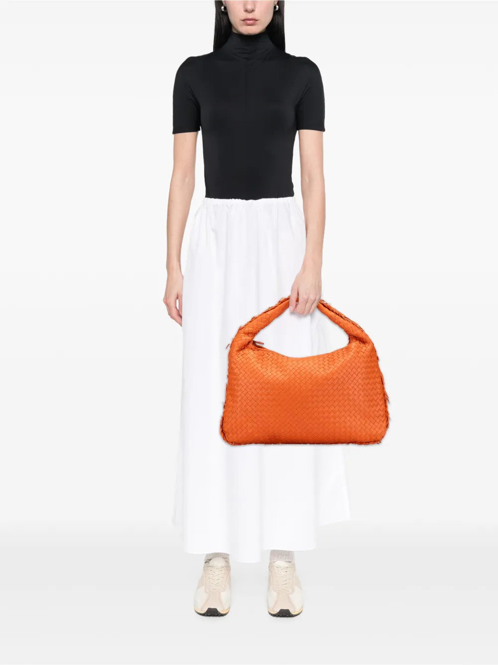 Pre-OwnedBottega Veneta Pre-Owned2011 Medium Nappa Intrecciato Fuzzy Veneta hobo bag