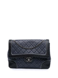 Pre-OwnedCHANEL Pre-Owned2015-2016 Paris-Salzburg Jumbo Bicolor Quilted Lambskin Tyrolean Flap crossbody bag