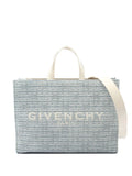 Pre-OwnedGivenchy Pre-Owned2020-2025 Medium Denim 4G G Tote Shopping Bag satchel