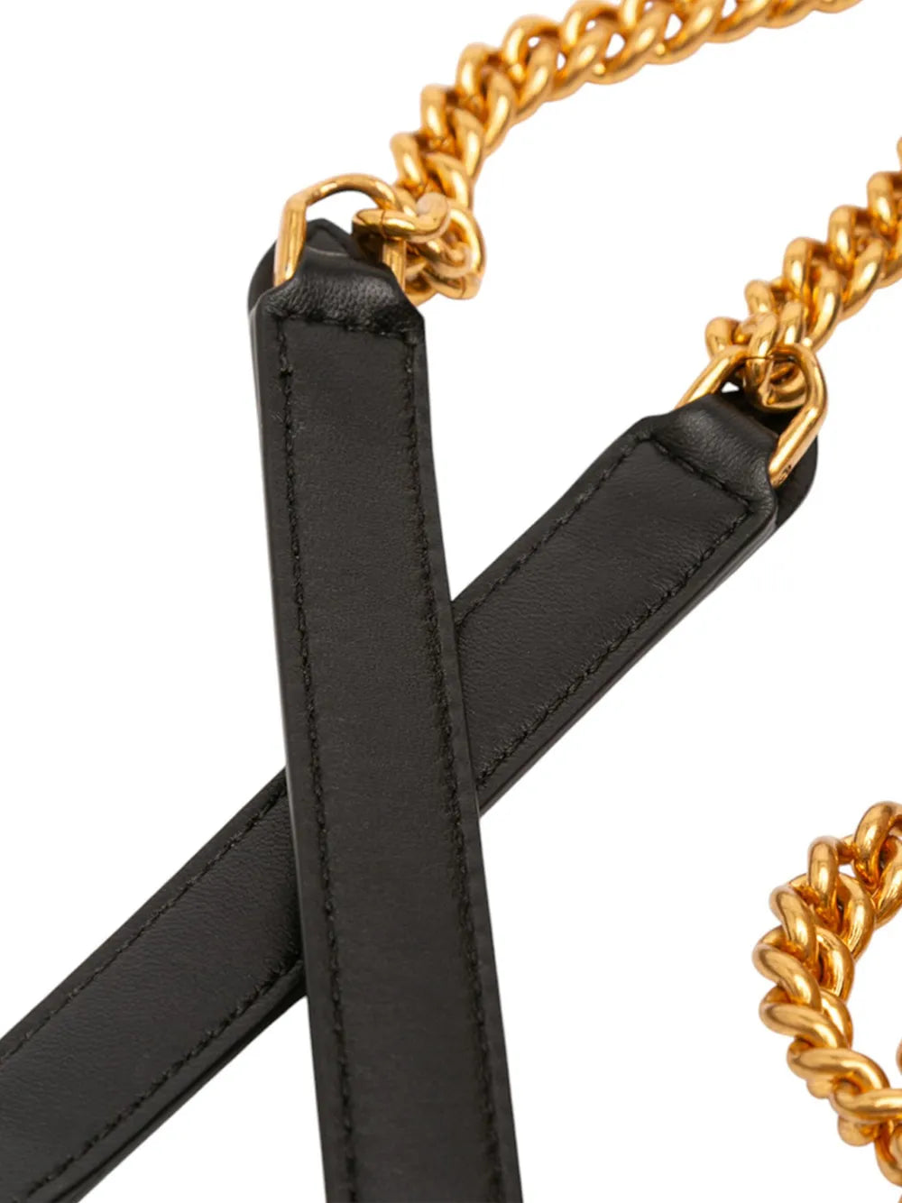 Pre-OwnedFendi Pre-Owned2010-2025 Mini Bicolor Nappa Apolo Chain Baguette shoulder bag