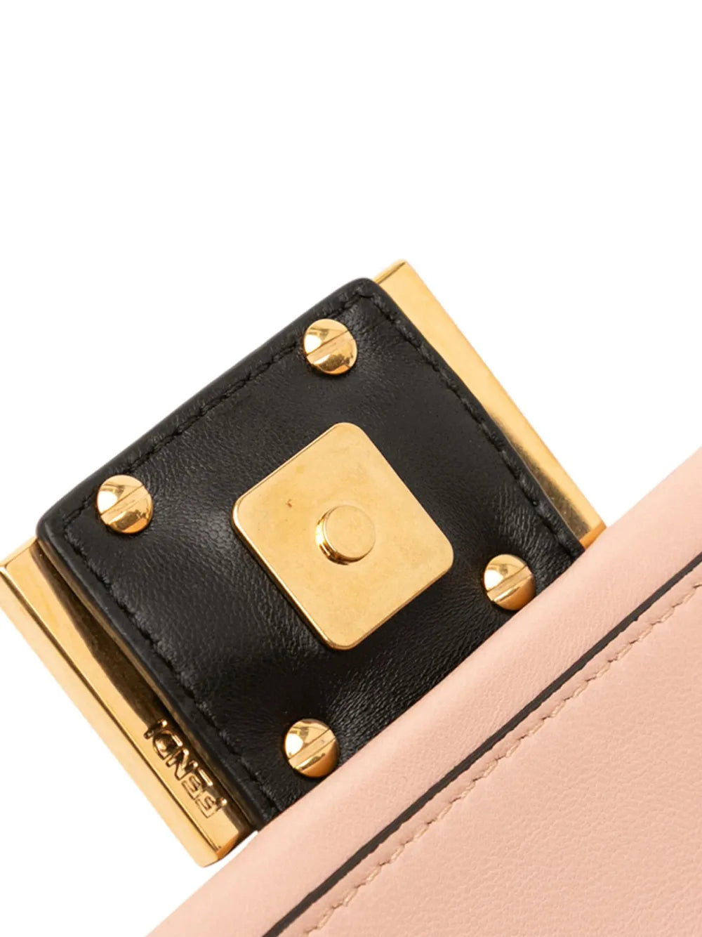 Pre-OwnedFendi Pre-Owned2010-2025 Mini Bicolor Nappa Apolo Chain Baguette shoulder bag