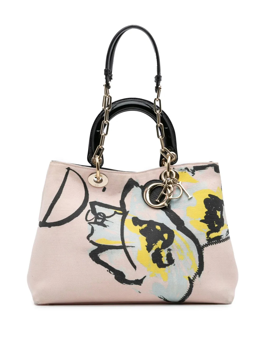 Pre-OwnedChristian Dior Pre-Owned2014 Limited Edition Medium Canvas Floral Printed Diorissimo satchel