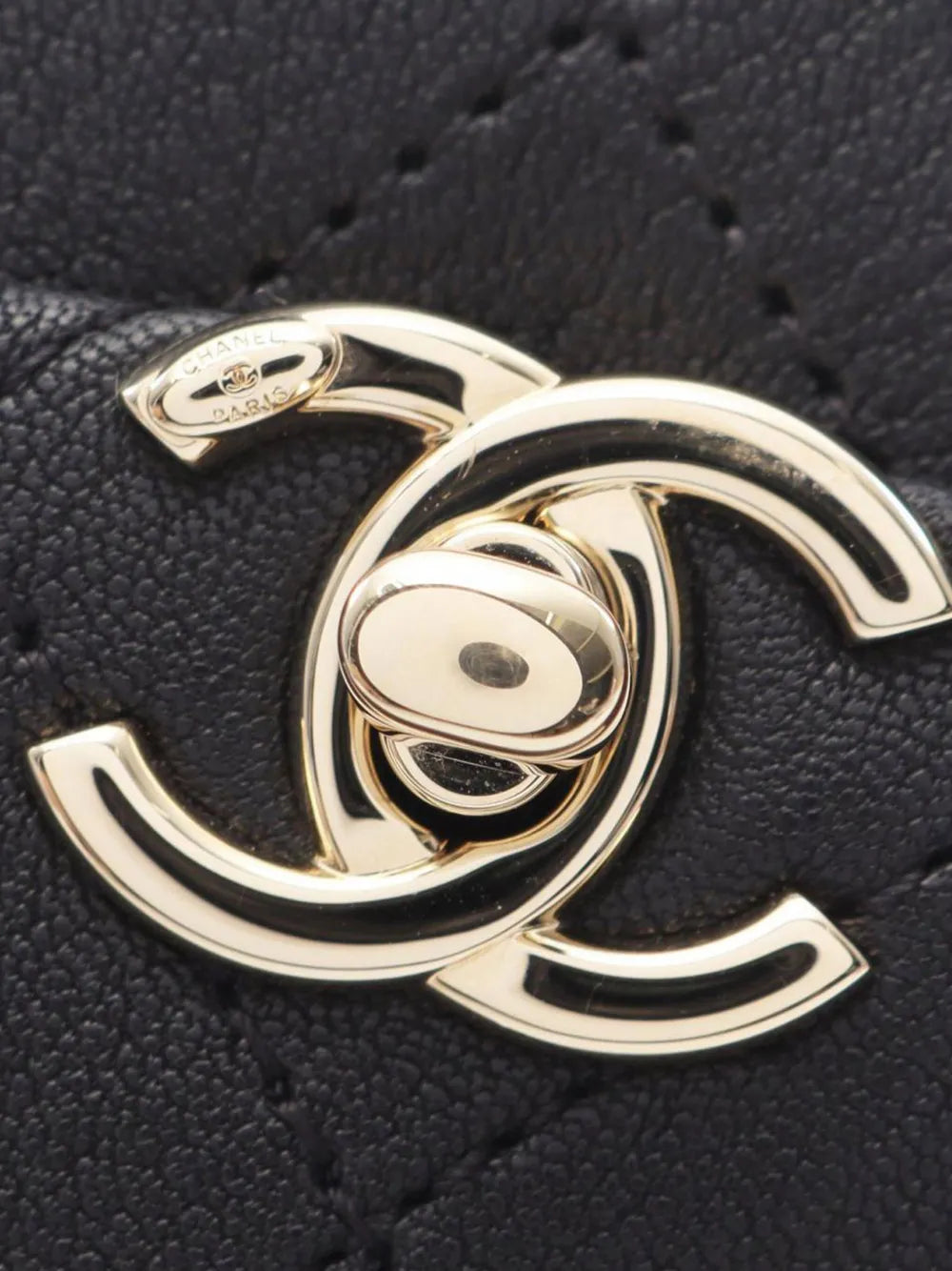 Pre-OwnedCHANEL Pre-Owned2018-2019 Stitched Goatskin Casual Trip North South Camera Case crossbody bag