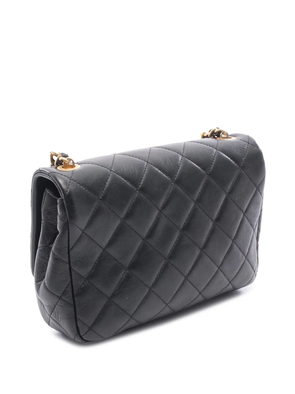 Pre-OwnedCHANEL Pre-Owned2021-2025 Small CC Glazed Calfskin Imitation Pearls Flap crossbody bag