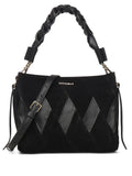 Coccinellebraided handle panelled tote bag