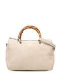 Pre-OwnedGucci Pre-Owned2016-2025 Medium Calfskin Bamboo Shopper Boston Bag satchel