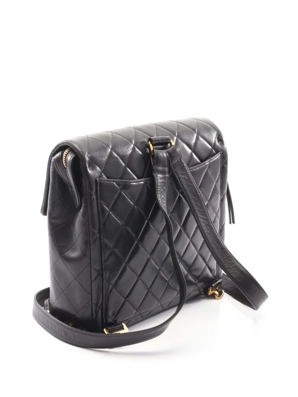 Pre-OwnedCHANEL Pre-Owned1996-1997 CC Quilted Lambskin Flap backpack