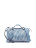 Pre-OwnedFendi Pre-Owned2010-2025 Medium Denim Effect FF Jacquard By The Way Soft satchel