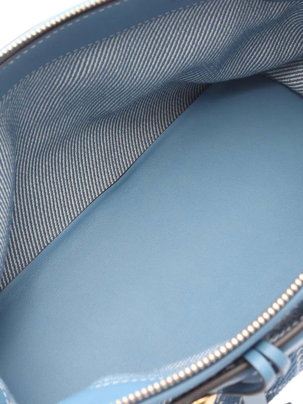 Pre-OwnedFendi Pre-Owned2010-2025 Medium Denim Effect FF Jacquard By The Way Soft satchel