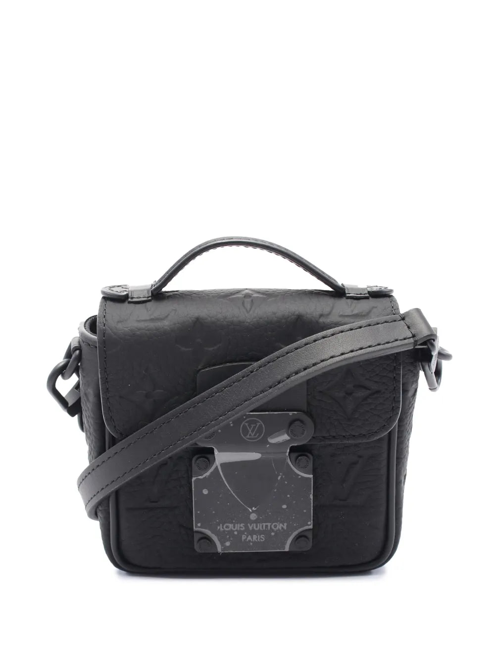 Pre-OwnedLouis Vuitton Pre-Owned2021-2025 Monogram Taurillon Pico S Lock satchel