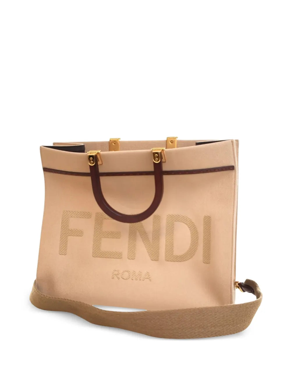Pre-OwnedFendi Pre-Owned2010-2025 Medium Canvas Sunshine Shopper Tote satchel