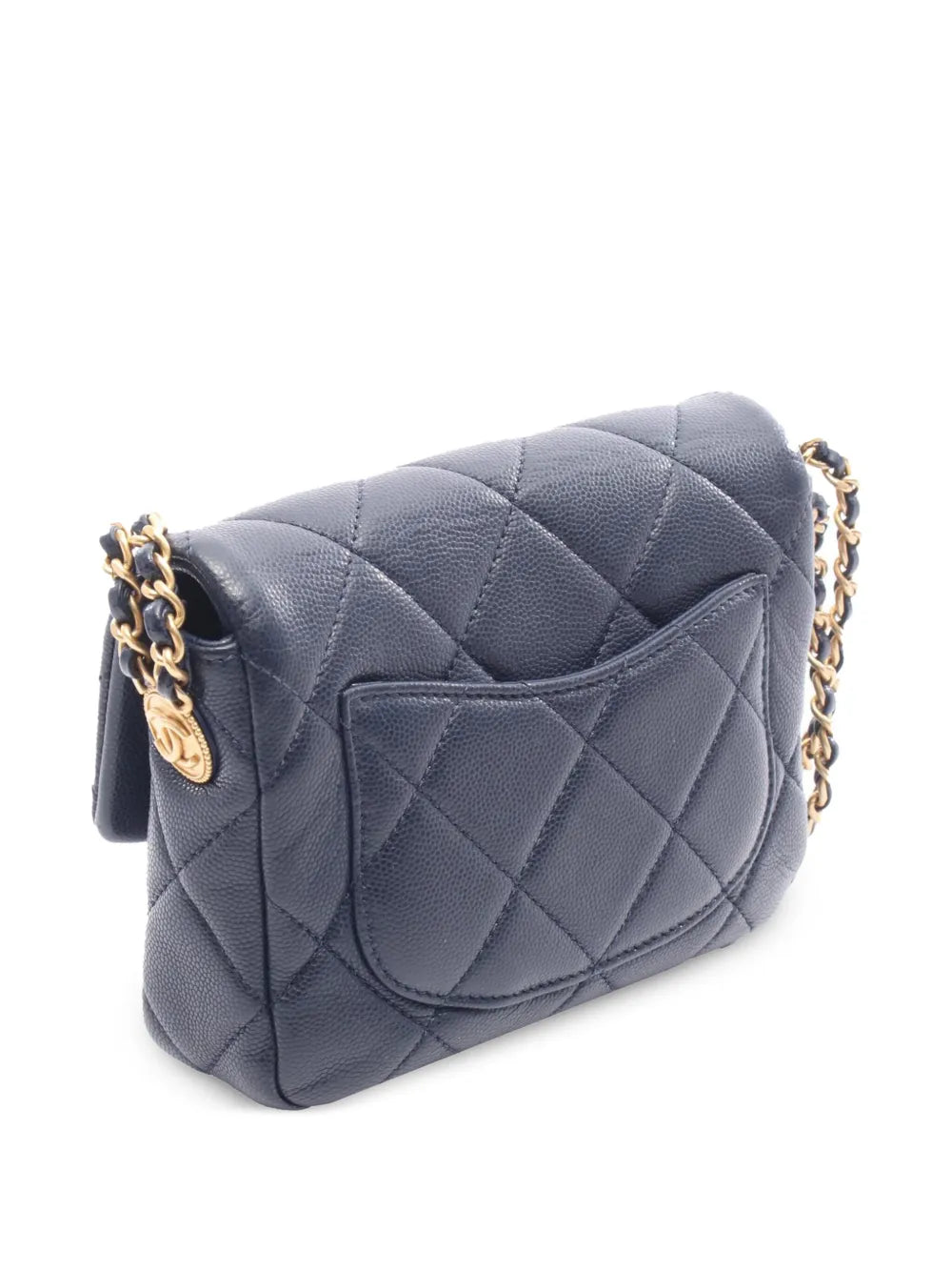 Pre-OwnedCHANEL Pre-Owned2021-2025 Mini Caviar Twist Your Buttons Flap crossbody bag