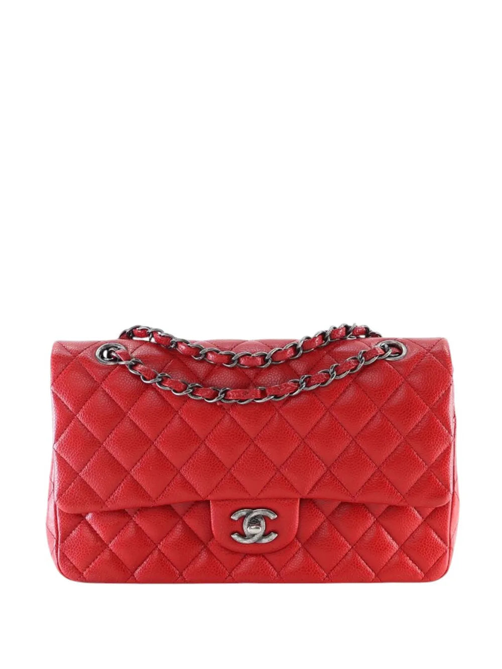 Pre-OwnedCHANEL Pre-Owned2015-2016 Medium Classic Caviar Double Flap shoulder bag