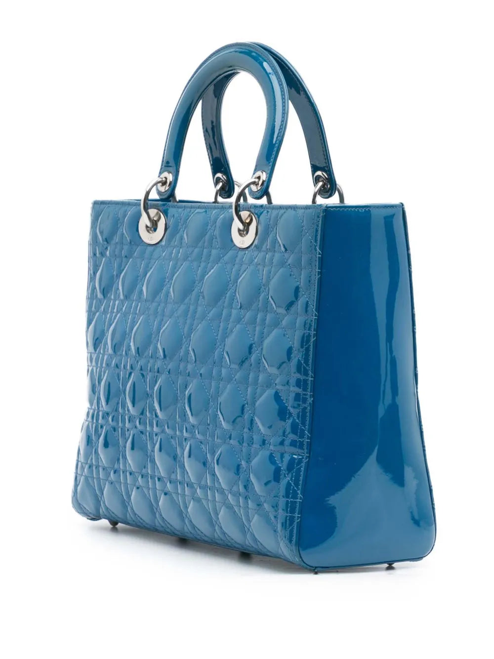 Pre-OwnedChristian Dior Pre-Owned2015 Large Patent Cannage Lady Dior satchel