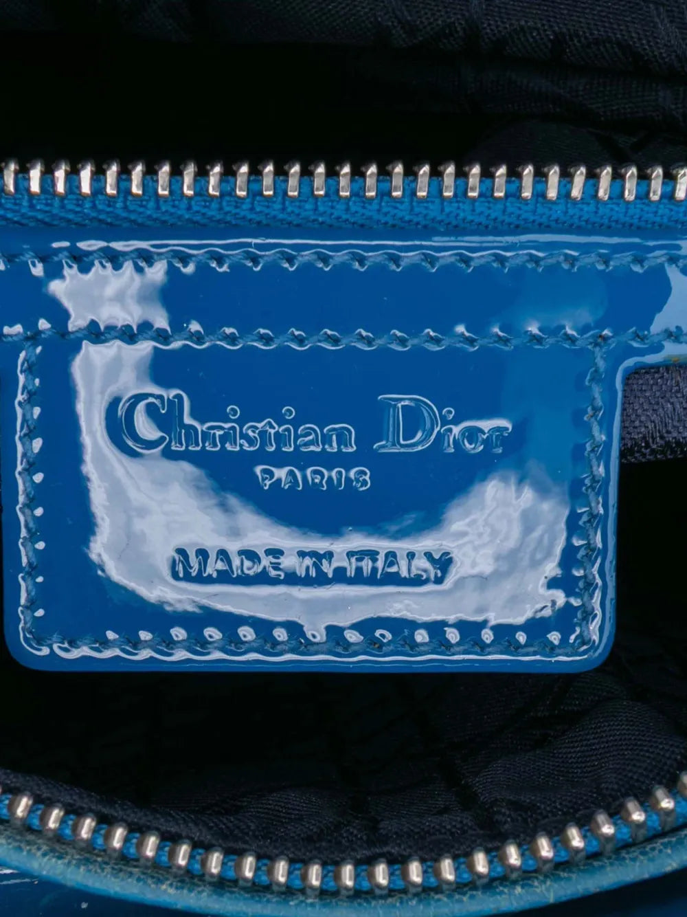 Pre-OwnedChristian Dior Pre-Owned2015 Large Patent Cannage Lady Dior satchel
