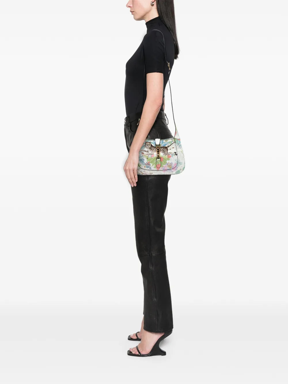 Pre-OwnedGucci Pre-Owned2016-2025 Small Calfskin Tiger Jackie 1961 crossbody bag