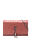 Pre-OwnedSaint Laurent Pre-Owned2016 Medium Croc Embossed Leather Kate Tassel crossbody bag