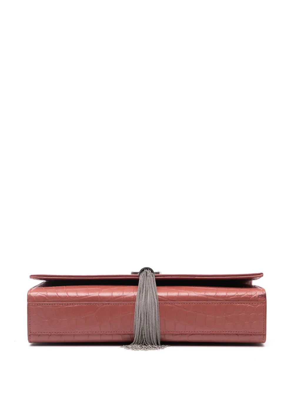 Pre-OwnedSaint Laurent Pre-Owned2016 Medium Croc Embossed Leather Kate Tassel crossbody bag