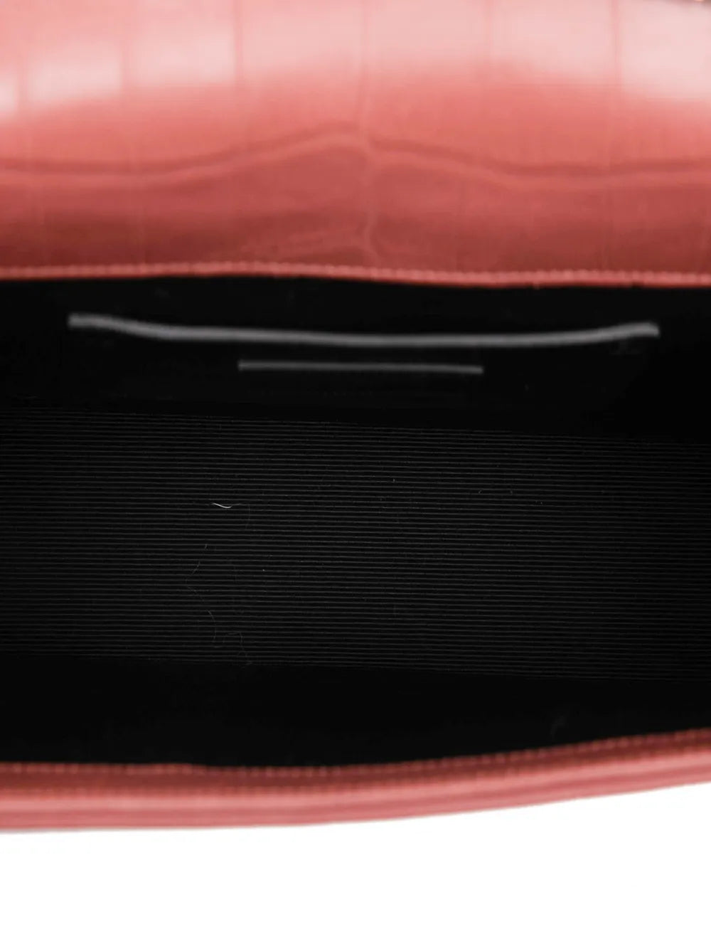 Pre-OwnedSaint Laurent Pre-Owned2016 Medium Croc Embossed Leather Kate Tassel crossbody bag