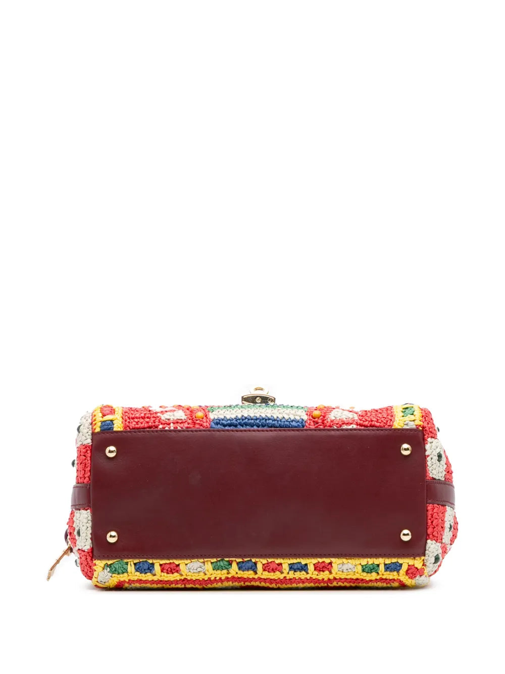 Pre-OwnedDolce & Gabbana Pre-Owned2010-2025 Raffia Crochet Sicilian Cart Miss Sicily satchel