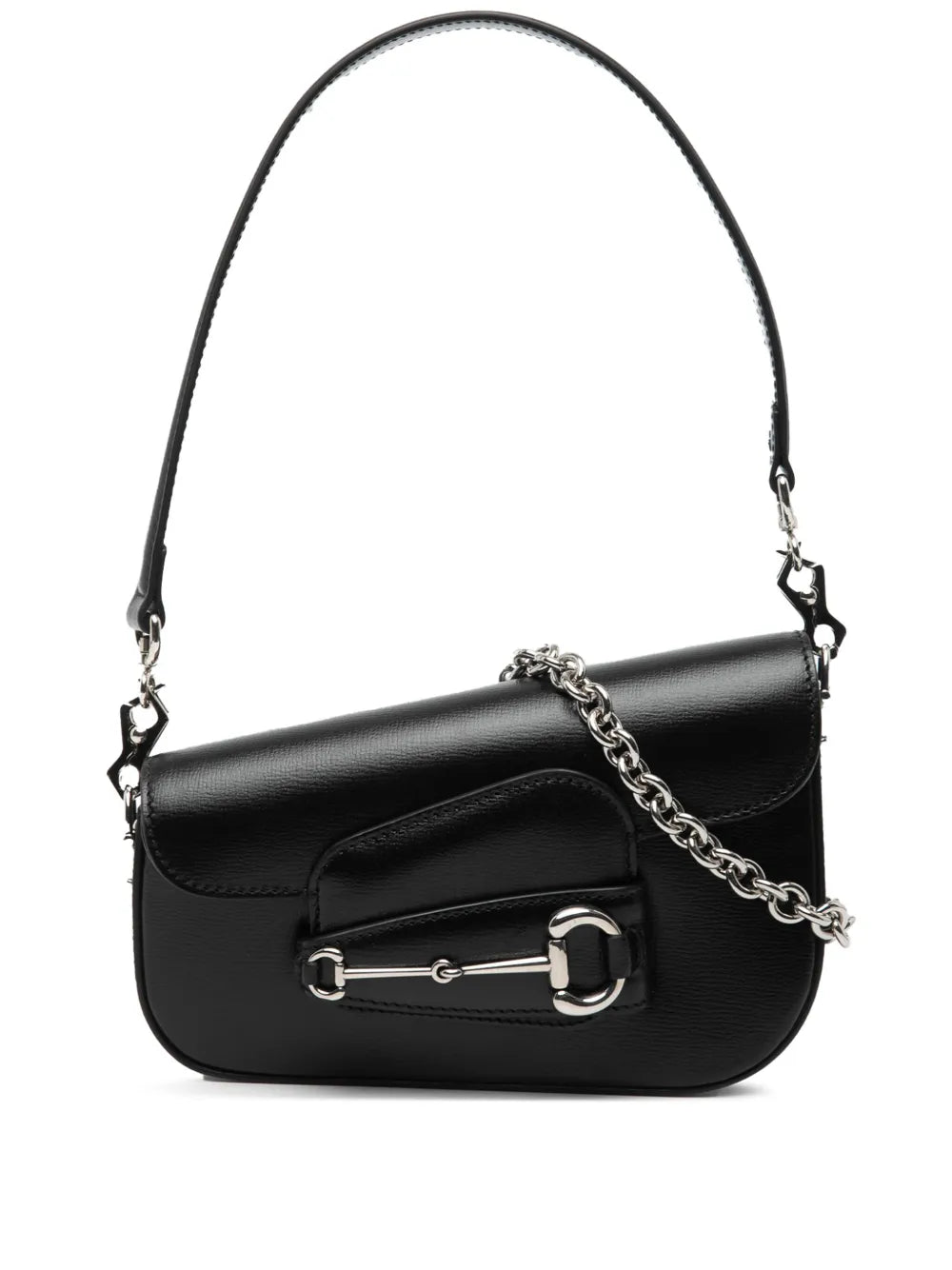 Pre-OwnedGucci Pre-Owned2016-2025 Mini Leather Asymmetric Horsebit 1955 satchel