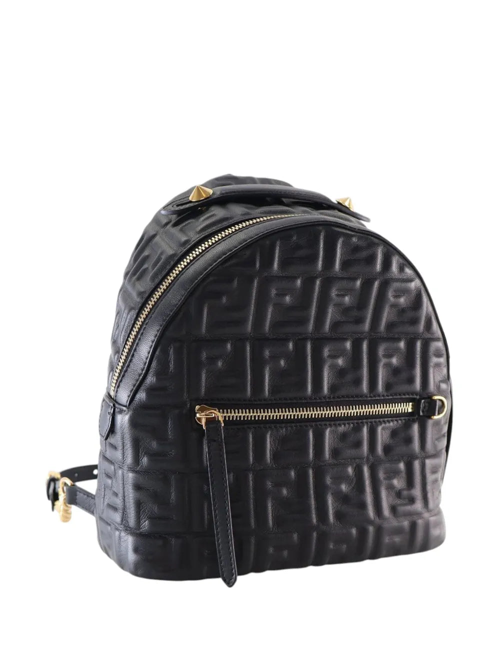 Pre-OwnedFendi Pre-Owned2010-2025 Mini Zucca Embossed Nappa By The Way Backpack tote bag