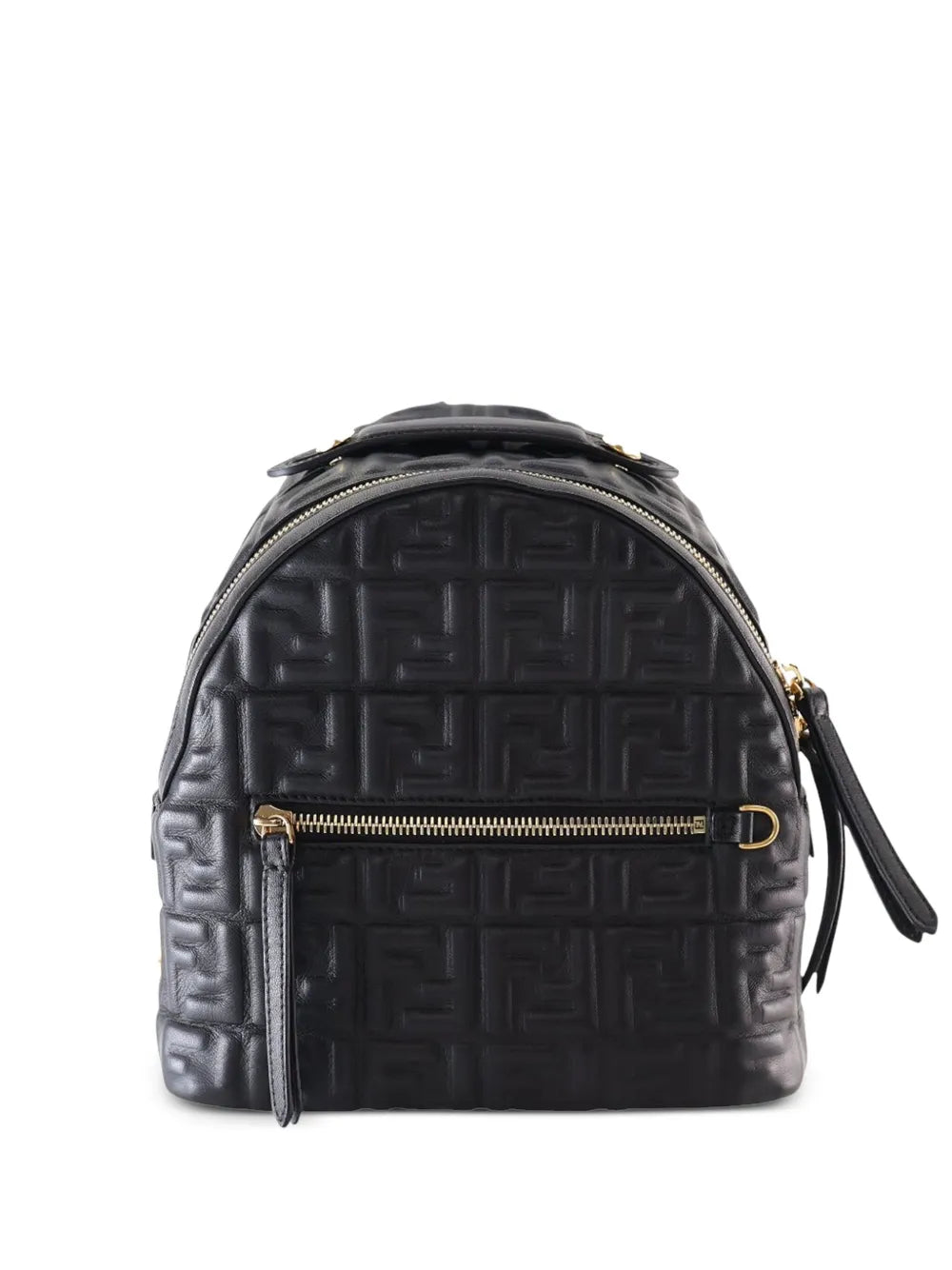 Pre-OwnedFendi Pre-Owned2010-2025 Mini Zucca Embossed Nappa By The Way Backpack tote bag