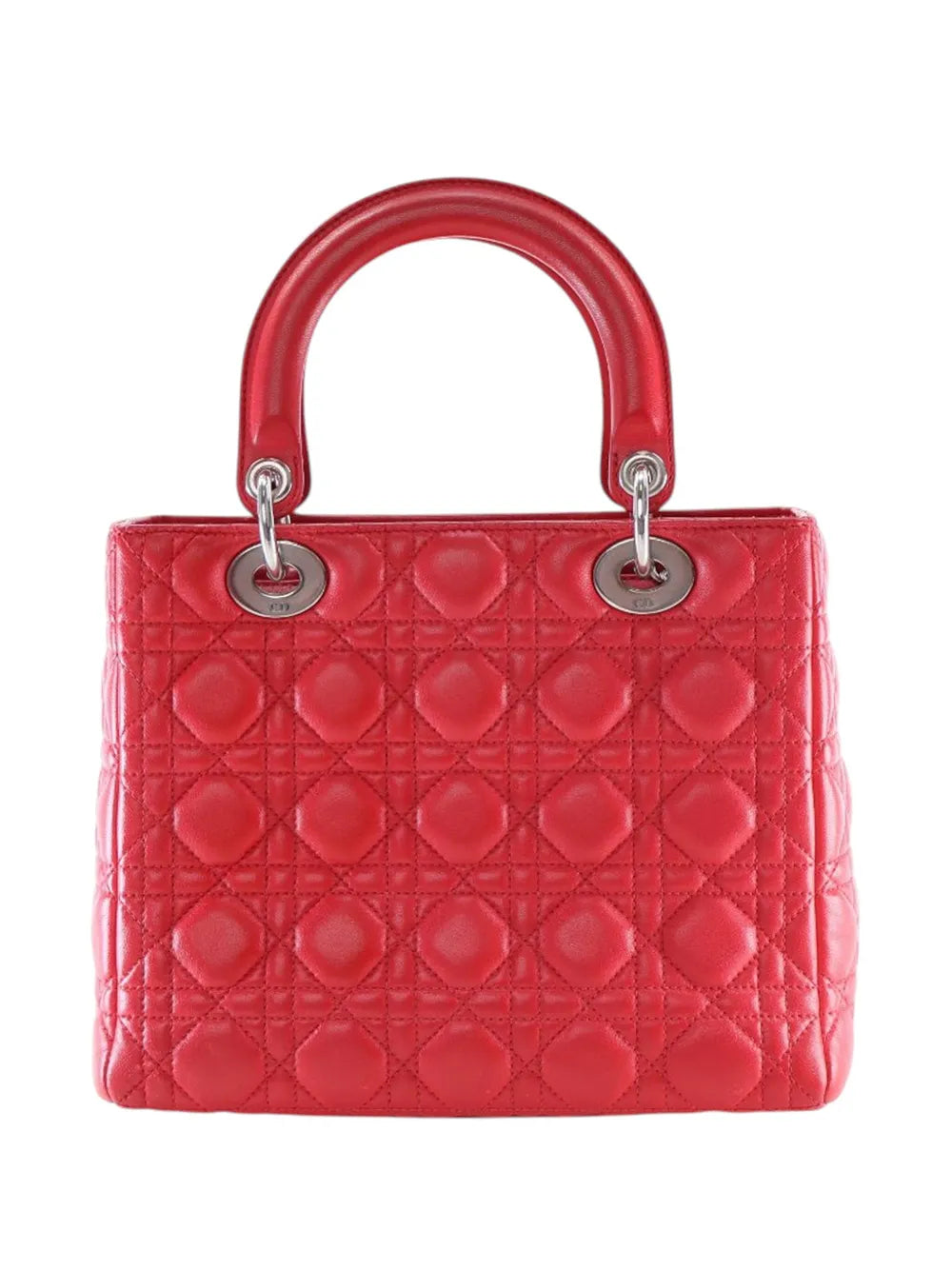 Pre-OwnedChristian Dior Pre-Owned2010 Medium Lambskin Cannage Lady Dior satchel