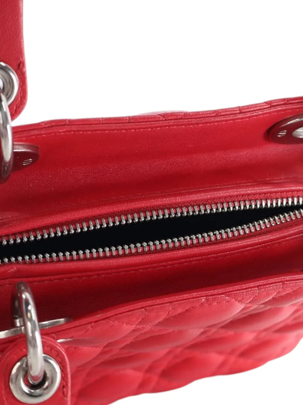 Pre-OwnedChristian Dior Pre-Owned2010 Medium Lambskin Cannage Lady Dior satchel