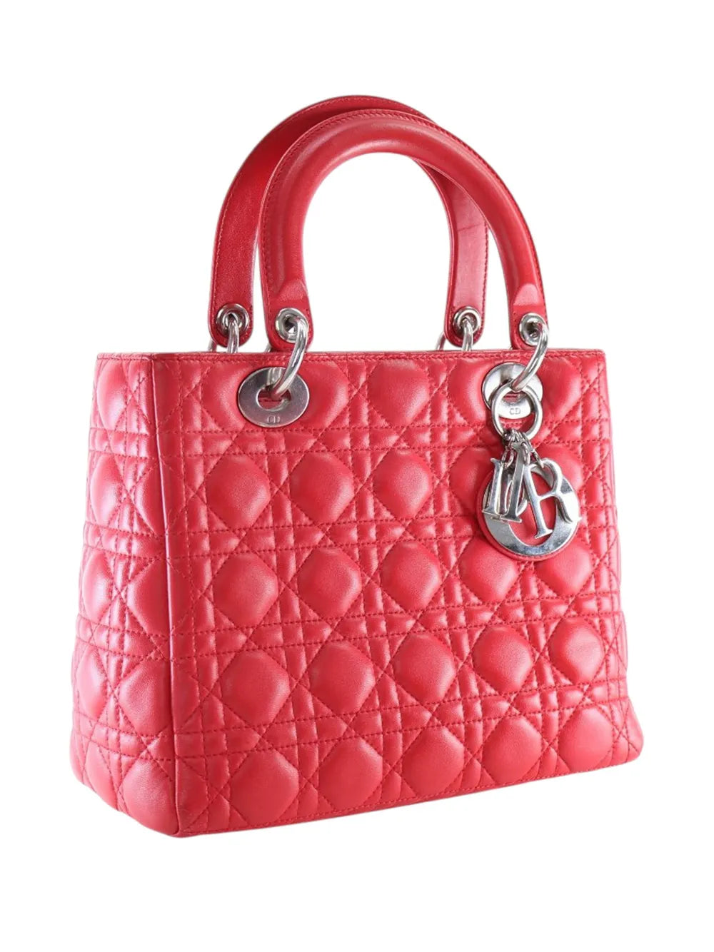 Pre-OwnedChristian Dior Pre-Owned2010 Medium Lambskin Cannage Lady Dior satchel