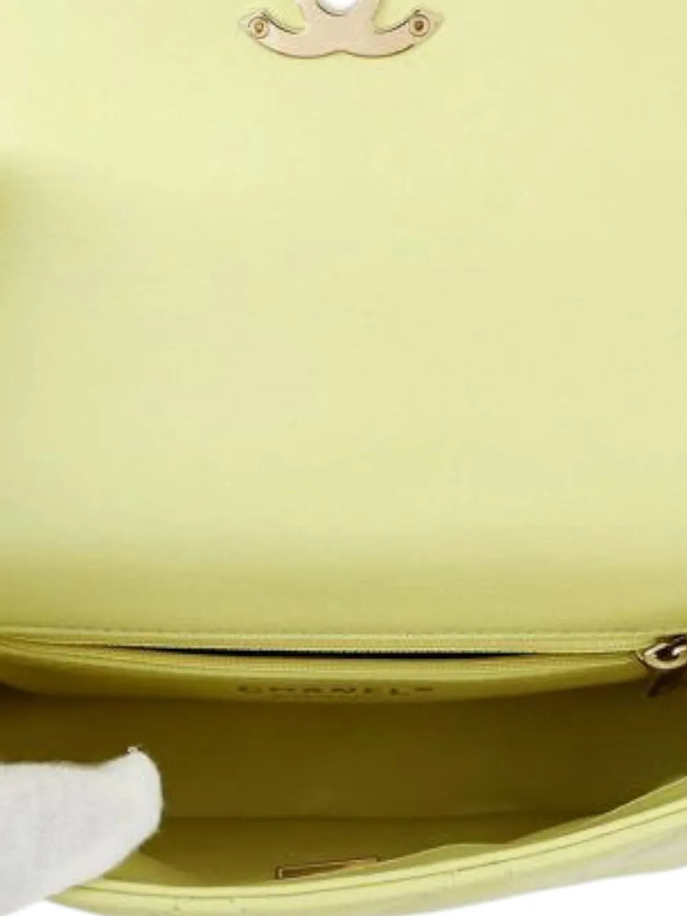 Pre-OwnedCHANEL Pre-Owned2021-2025 Mini CC Shiny Calfskin Top Handle Flap satchel