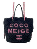 Pre-OwnedCHANEL Pre-Owned2019 Shearling Coco Neige Tote satchel