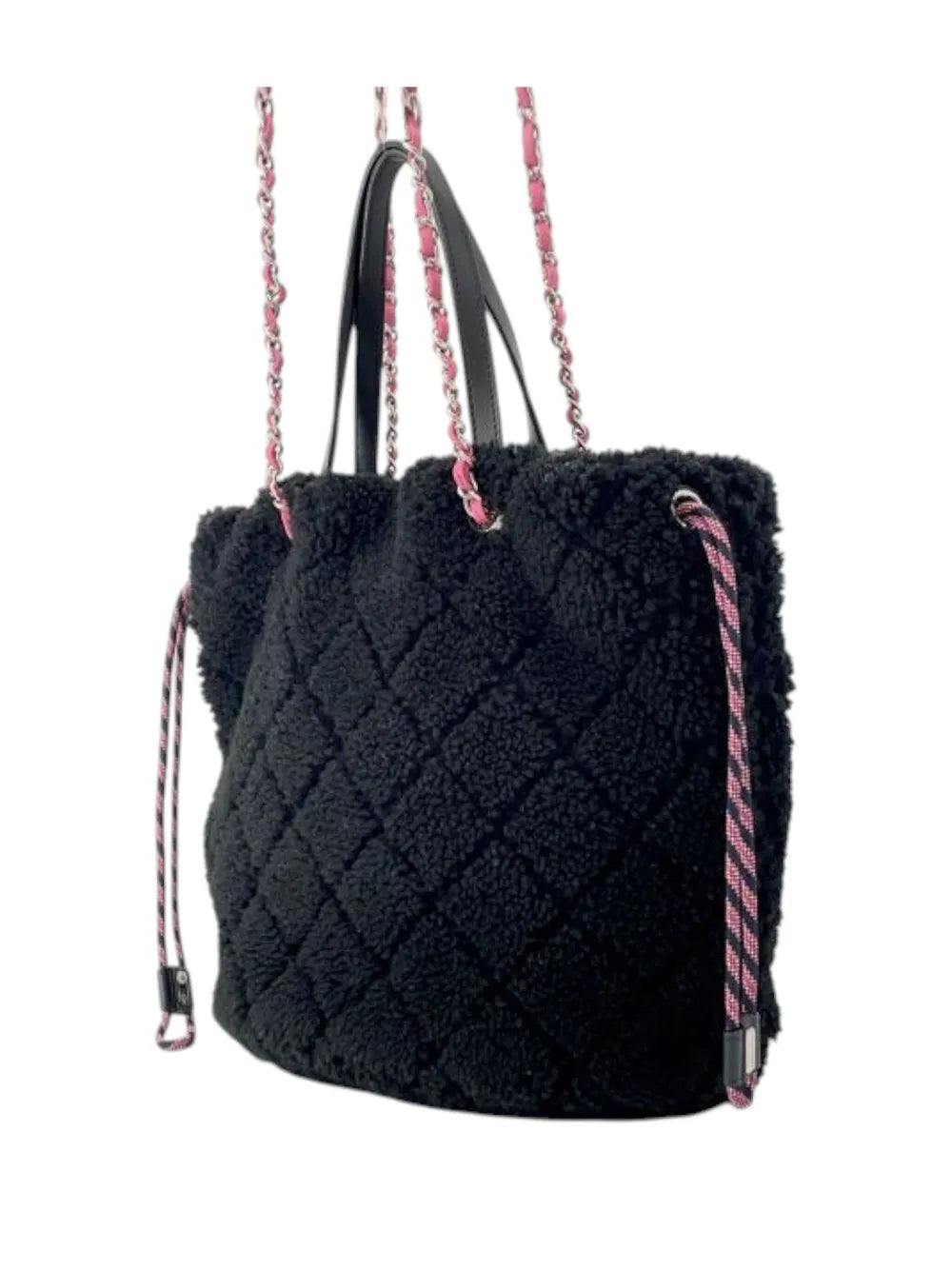 Pre-OwnedCHANEL Pre-Owned2019 Shearling Coco Neige Tote satchel