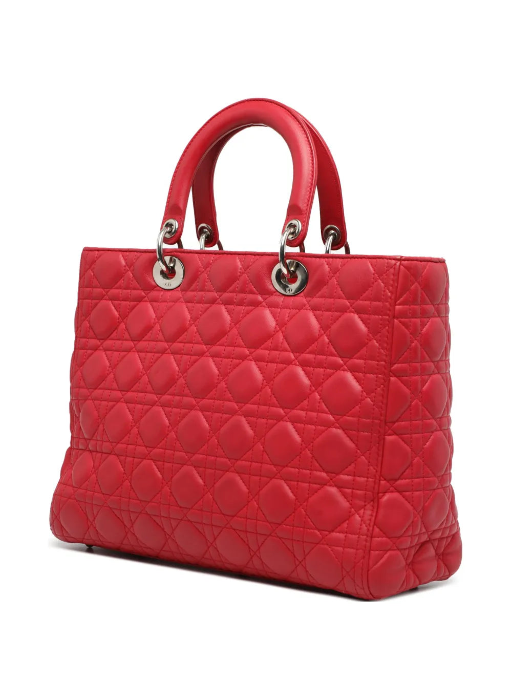 Pre-OwnedChristian Dior Pre-Owned2013 Large Lambskin Cannage Lady Dior satchel